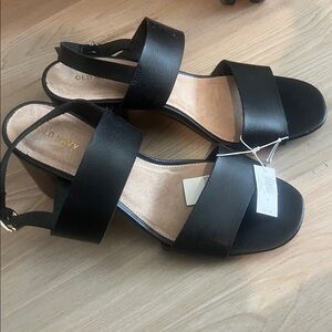 Old Navy Black Heels/Sandals